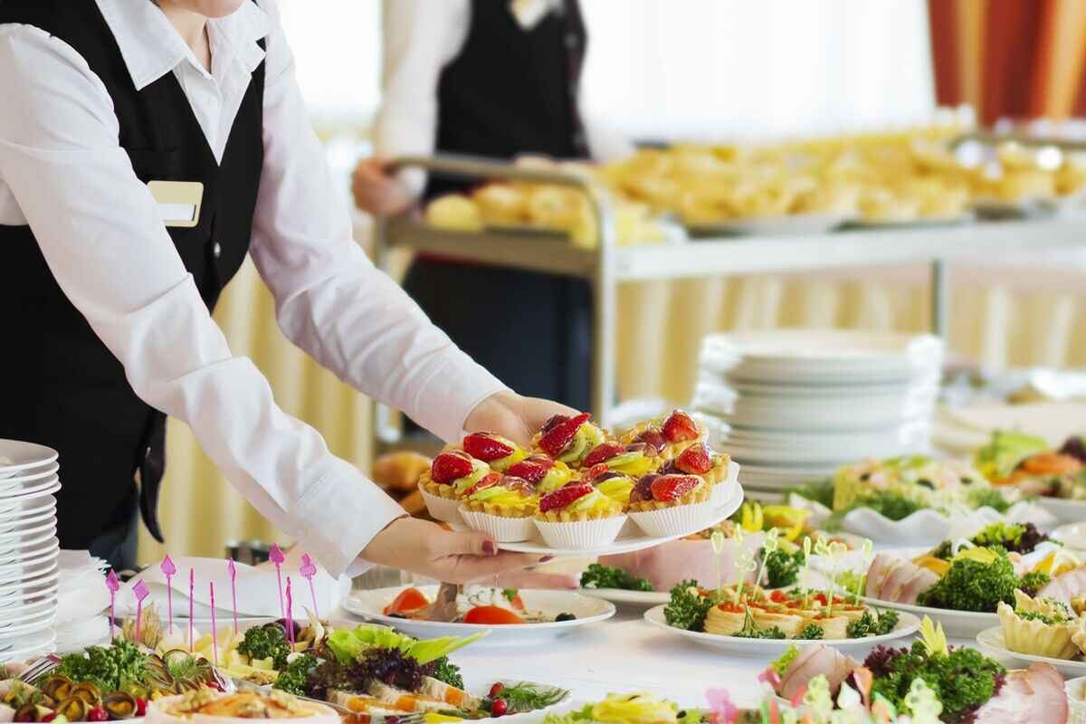 serving food for guest
