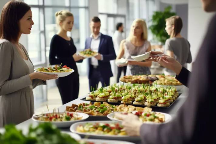 Image shows that Food Brings People Together