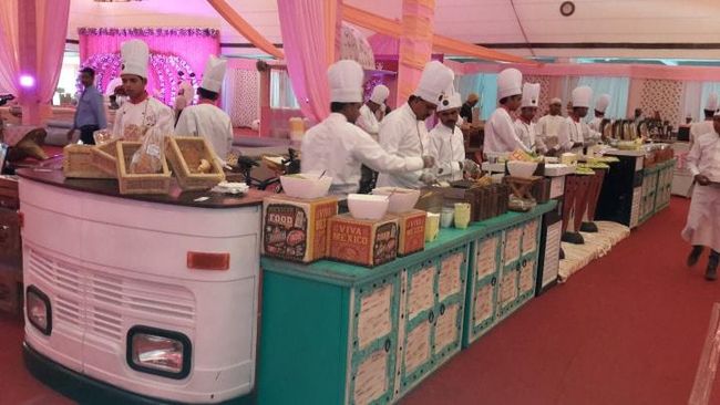Image shows that interactive food stations.